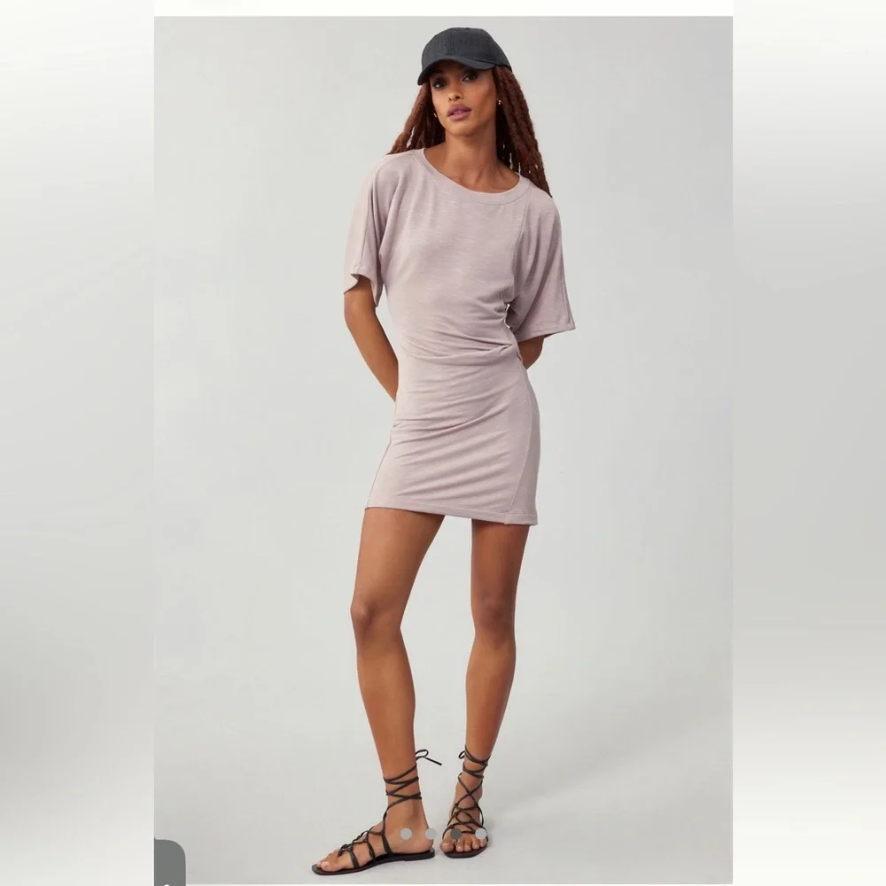 Daily practice by Anthropologie Side-Twist Tee dress size large - Picture 3 of 11